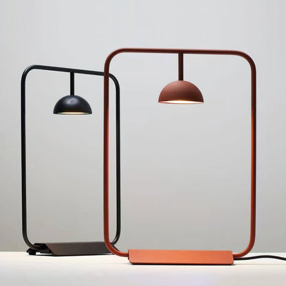 Cupolina Table Lamp | Metal | Black and Orange