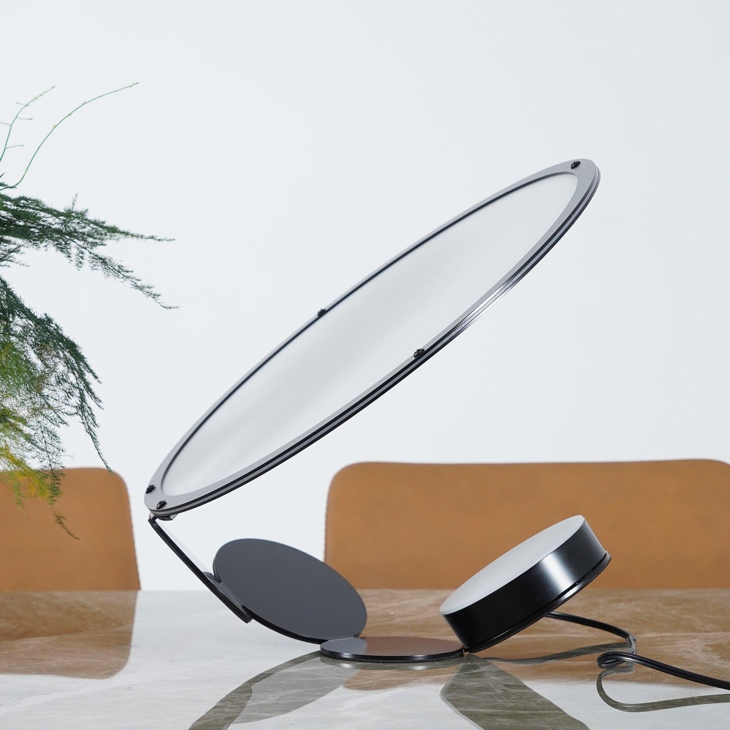 Cut Table Lamp | Adjustable Design | Black & White