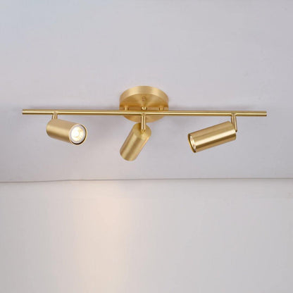 Rotatable Spotlight Wall Light | Brass & Acrylic | 2, 3, or 4 Light Heads