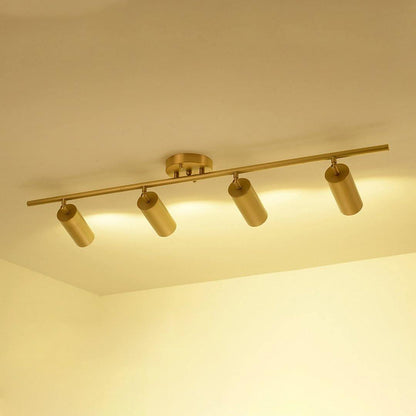 Rotatable Spotlight Wall Light | Brass & Acrylic | 2, 3, or 4 Light Heads