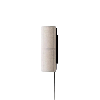 Cylinder Wall Lamp | Fabric Shade | Black Frame, White or Grey Shade