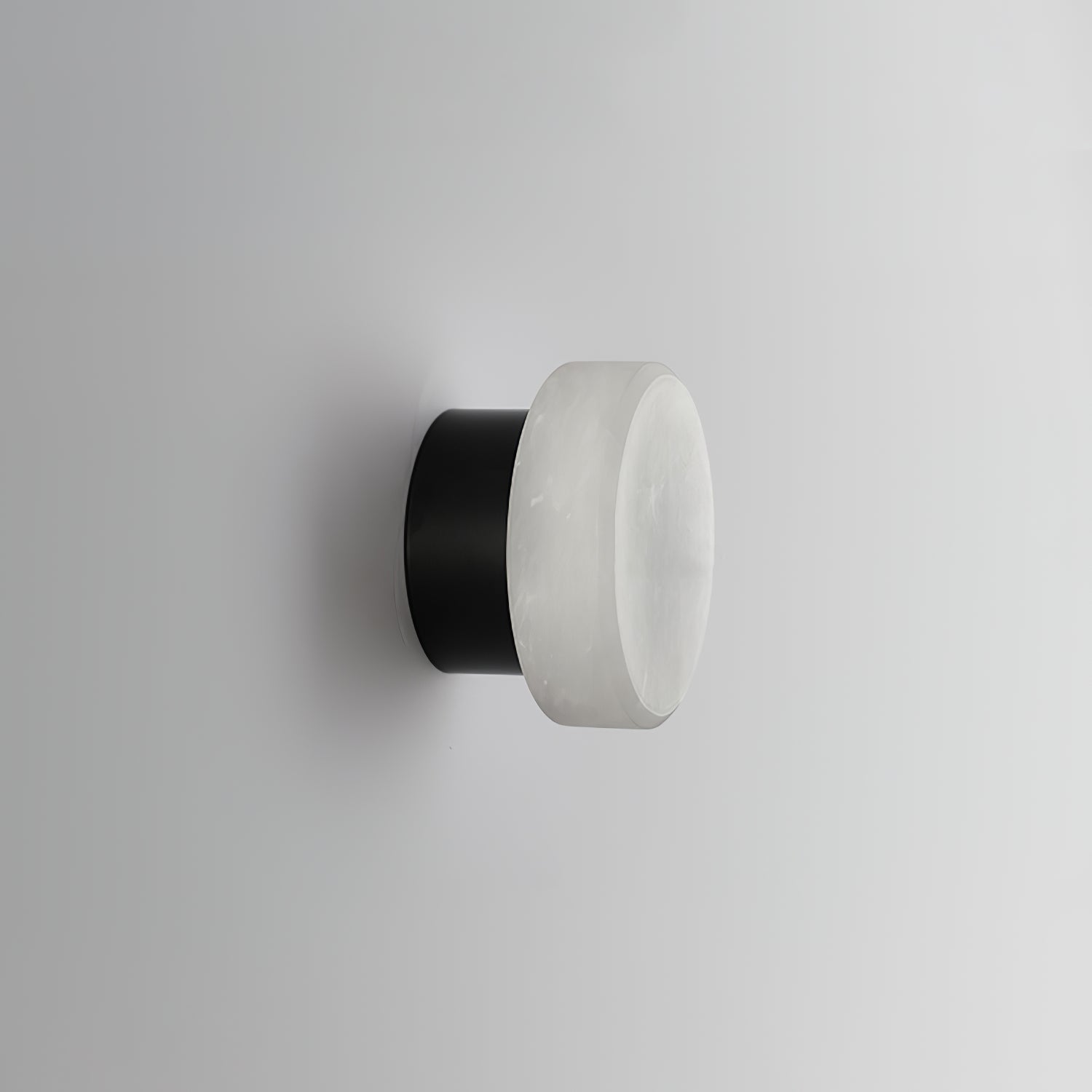 Cylindrical Wall Light | Alabaster Stone | White