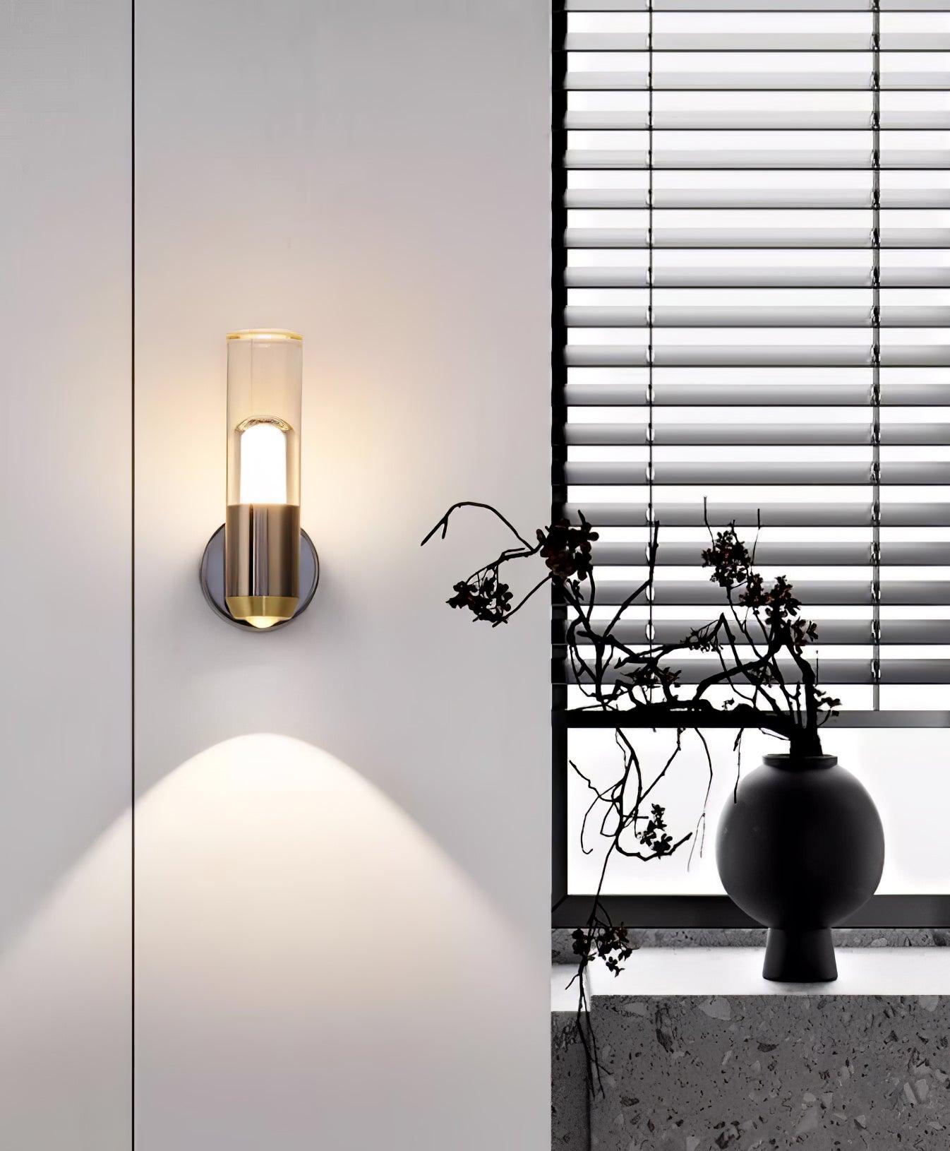 Cylindrical Wall Light | LED | Black