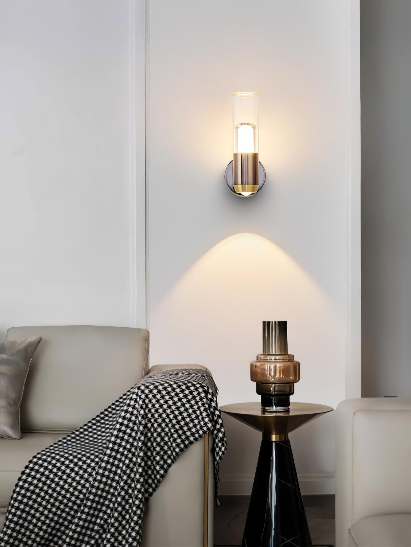 Cylindrical Wall Light | LED | Black