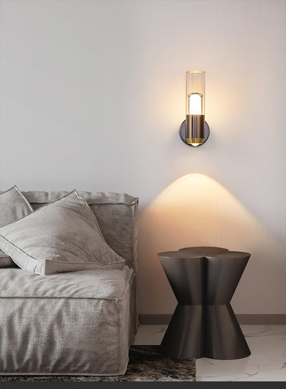Cylindrical Wall Light | LED | Black