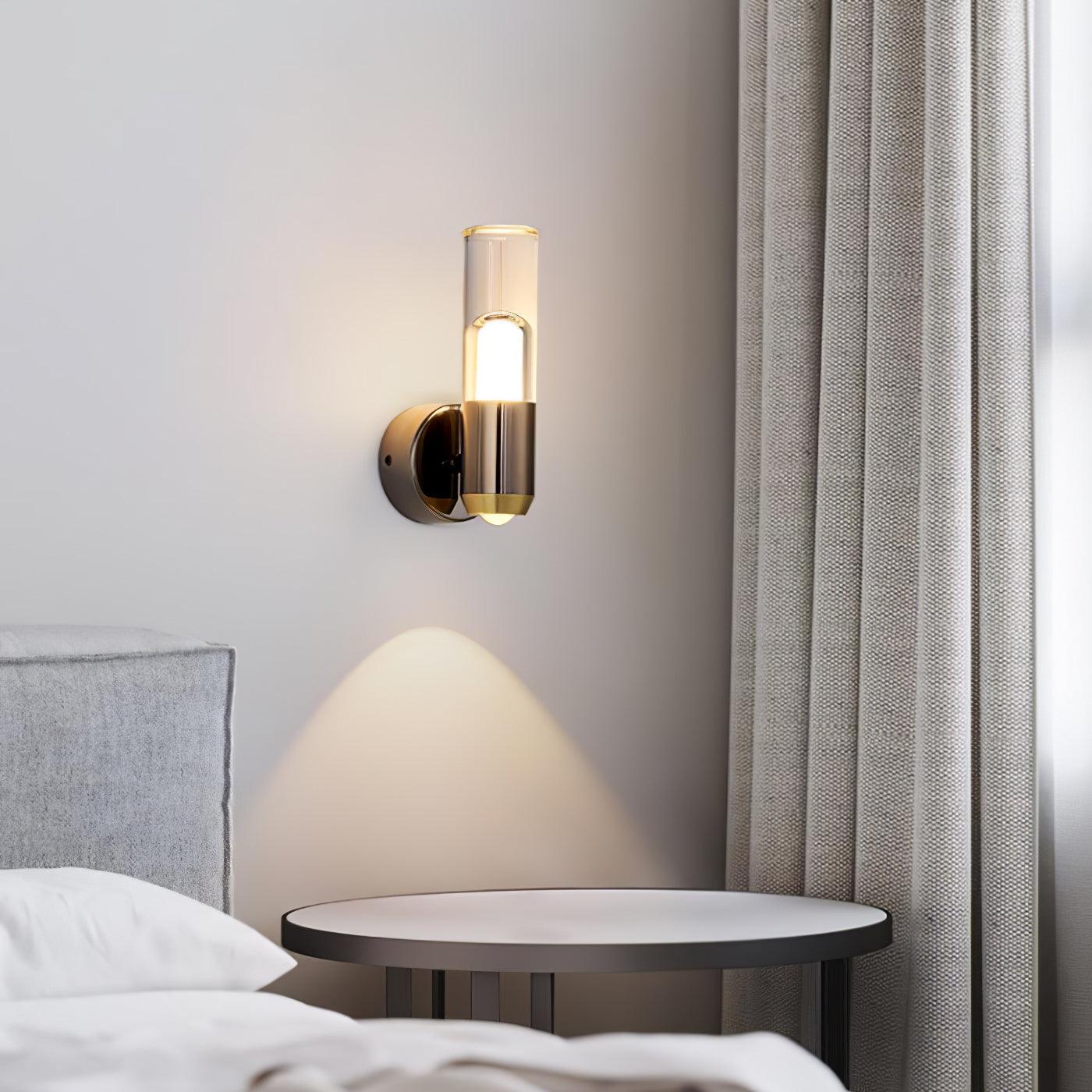 Cylindrical Wall Light | LED | Black