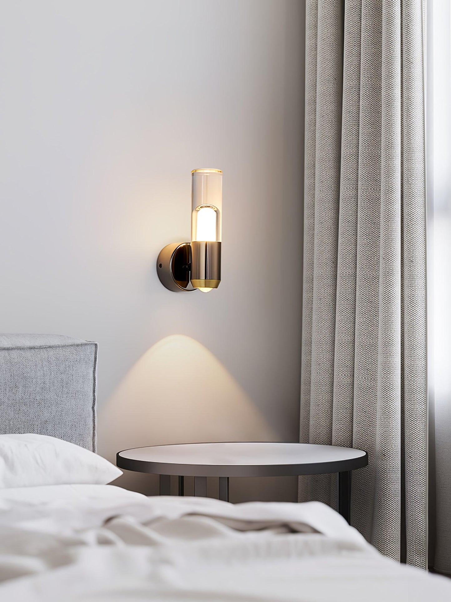 Cylindrical Wall Light | LED | Black