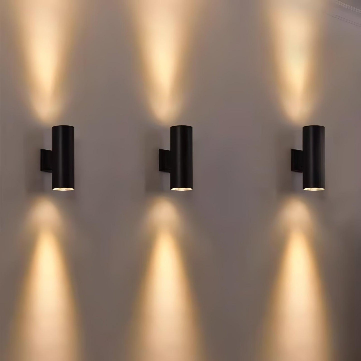 Cylindrical Wall Light | Outdoor | White, Black, Grey