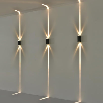 Cylindrical Wall Light | Outdoor | White, Black, Grey