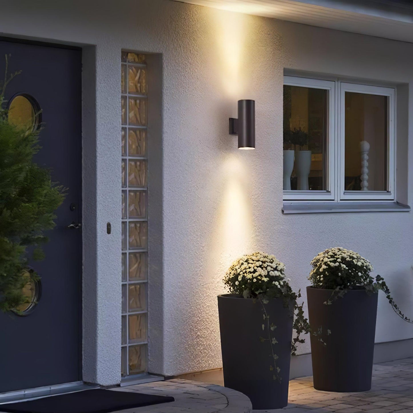 Cylindrical Wall Light | Outdoor | White, Black, Grey