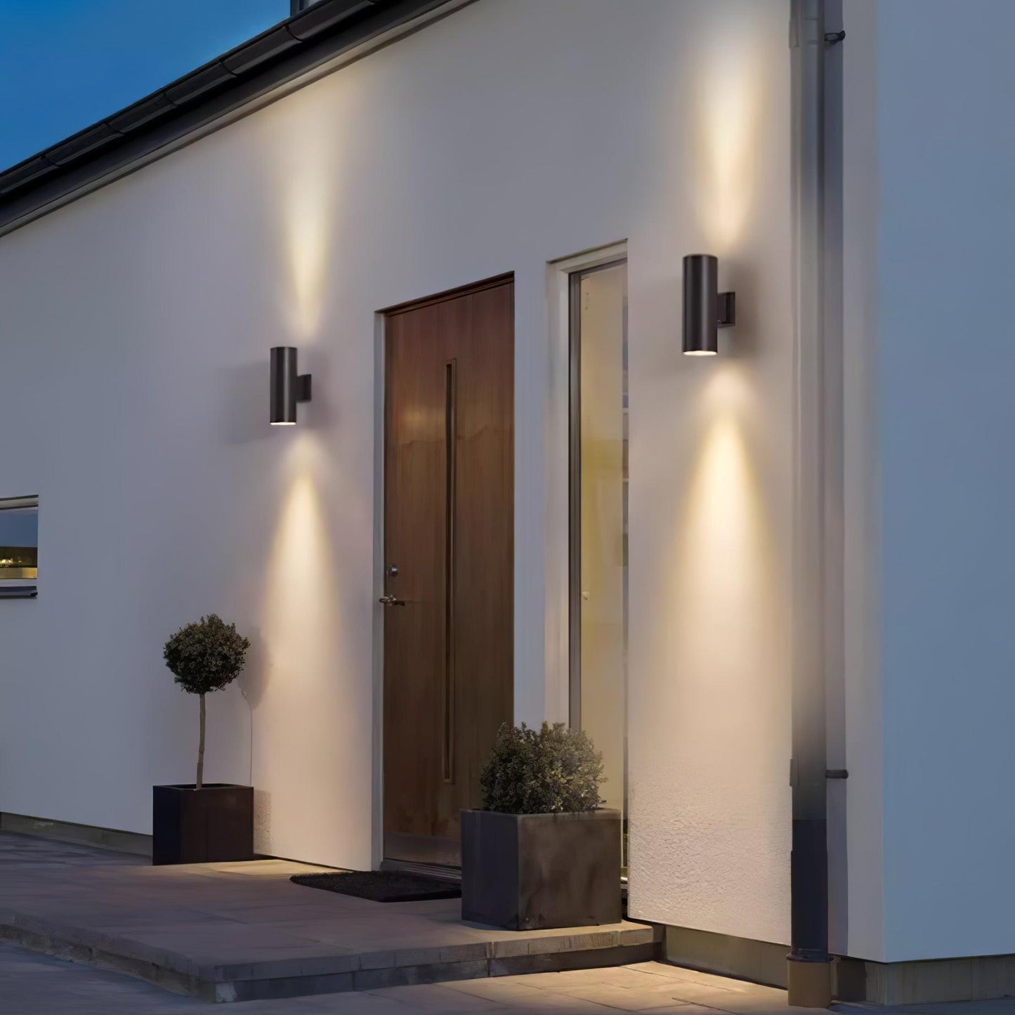 Cylindrical Wall Light | Outdoor | White, Black, Grey