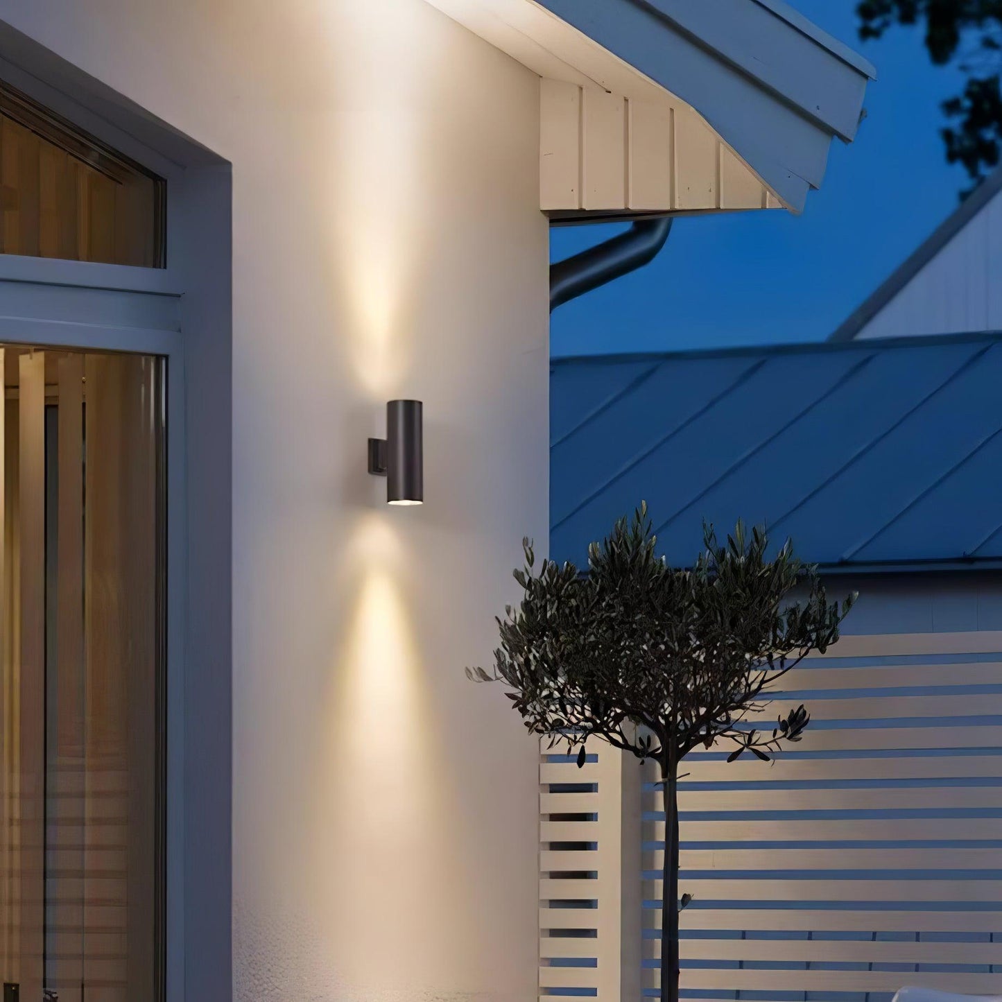 Cylindrical Wall Light | Outdoor | White, Black, Grey