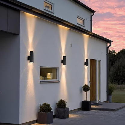 Cylindrical Wall Light | Outdoor | White, Black, Grey