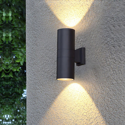 Cylindrical Wall Light | Outdoor | White, Black, Grey