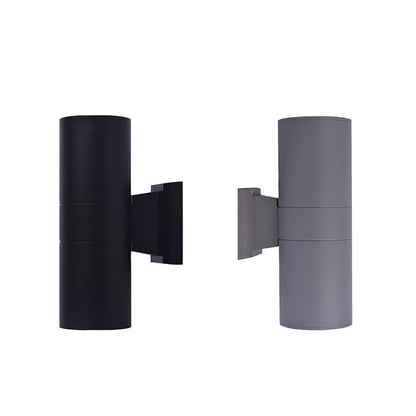 Cylindrical Wall Light | Outdoor | White, Black, Grey