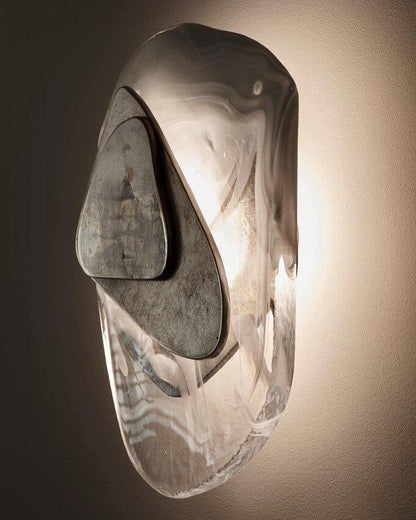 Wall Lamp Set | Metal & Glass | Black & Copper