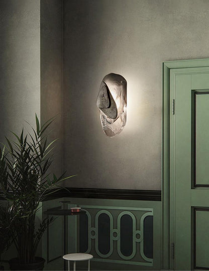 Wall Lamp Set | Metal & Glass | Black & Copper