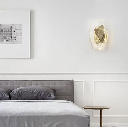 Wall Lamp Set | Metal & Glass | Black & Copper