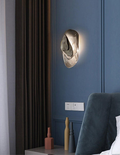 Wall Lamp Set | Metal & Glass | Black & Copper