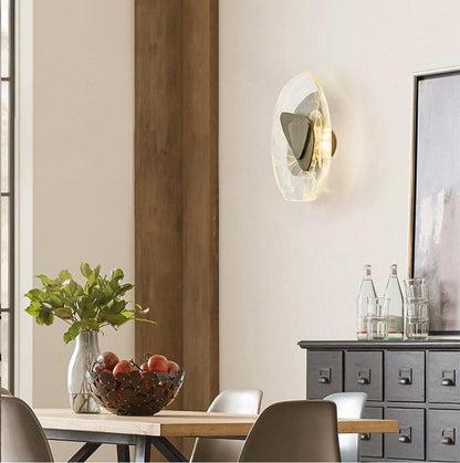 Wall Lamp Set | Metal & Glass | Black & Copper