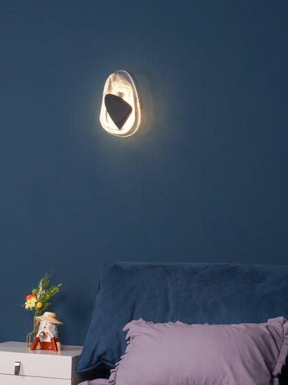 Wall Lamp Set | Metal & Glass | Black & Copper