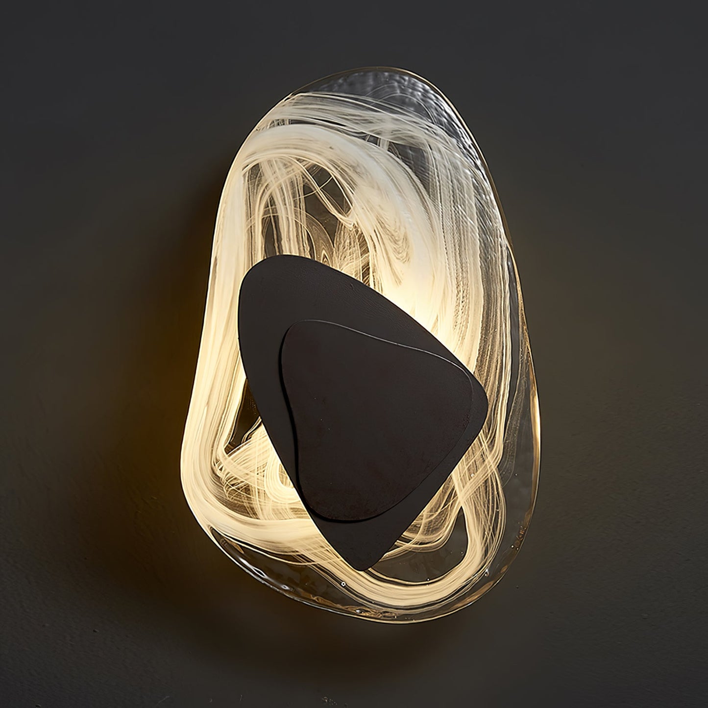 Wall Lamp Set | Metal & Glass | Black & Copper