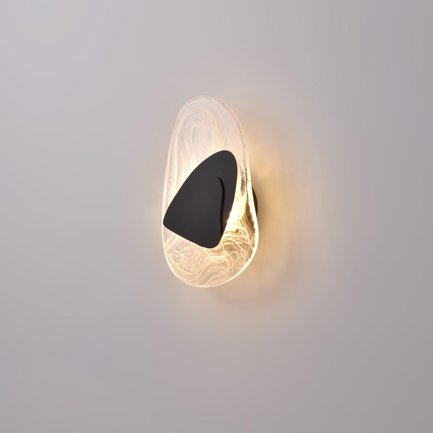Wall Lamp Set | Metal & Glass | Black & Copper