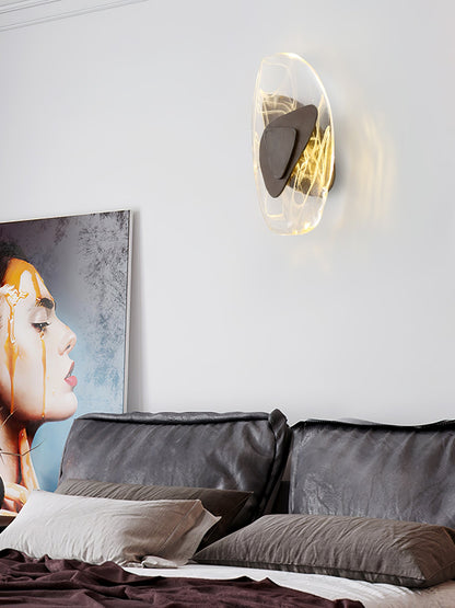 Wall Lamp Set | Metal & Glass | Black & Copper