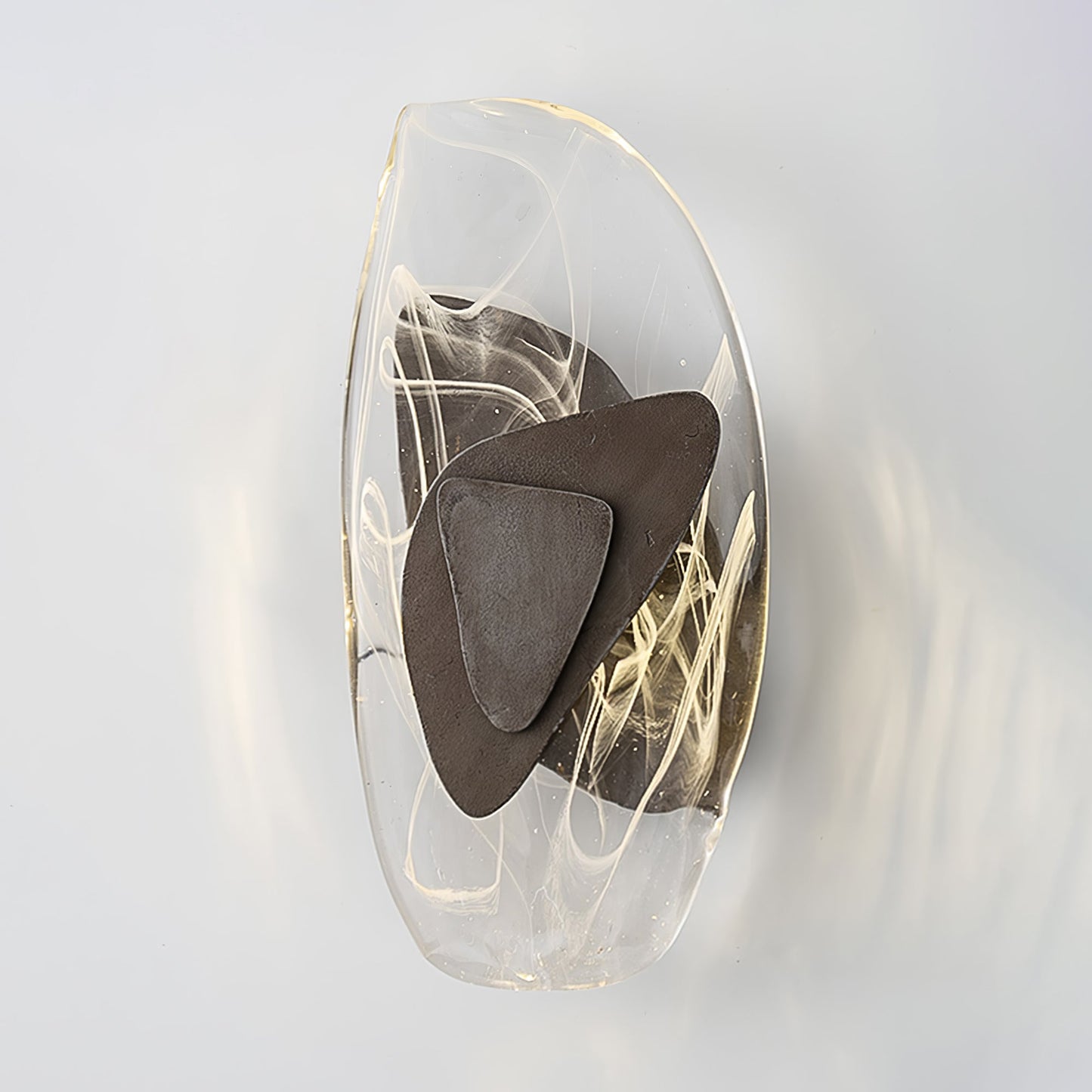 Wall Lamp Set | Metal & Glass | Black & Copper