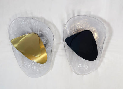 Wall Lamp Set | Metal & Glass | Black & Copper
