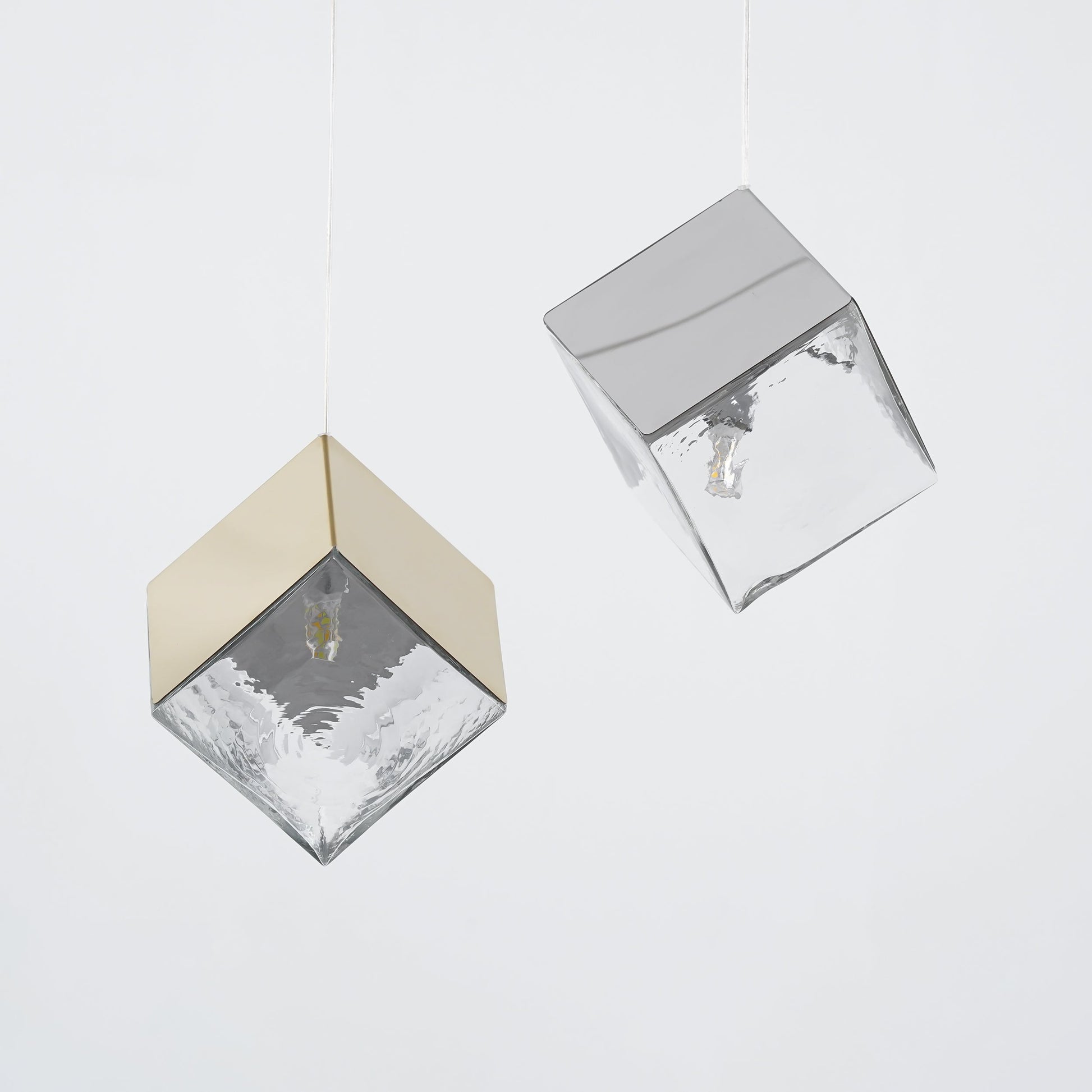 Square Art Glass Chandelier