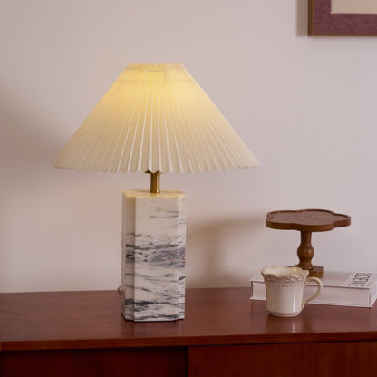 Bianca Marble Table Lamp | Marble | White