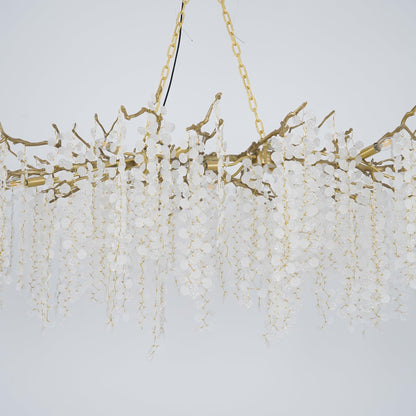 Crystal Chandelier | Brass & Nickel Finish | Multiple Diameter Options
