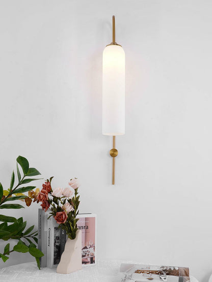 Glass Wall Lamp Set | Mouth-Blown Glass | 2-Pack Black & Gold