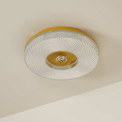 Ayla LED Flush Mount Ceiling Light | Metal & Acrylic | 40cm or 50cm Diameter