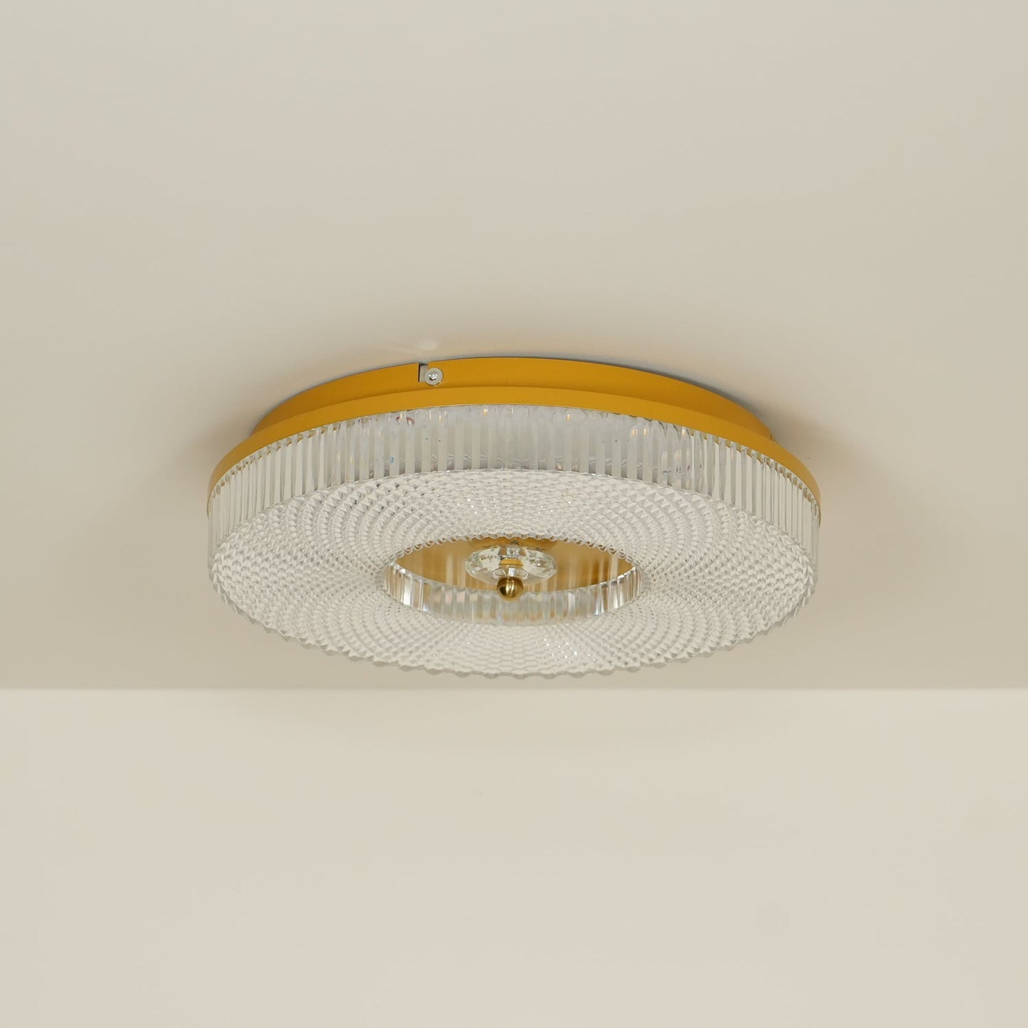 Ayla LED Flush Mount Ceiling Light | Metal & Acrylic | 40cm or 50cm Diameter