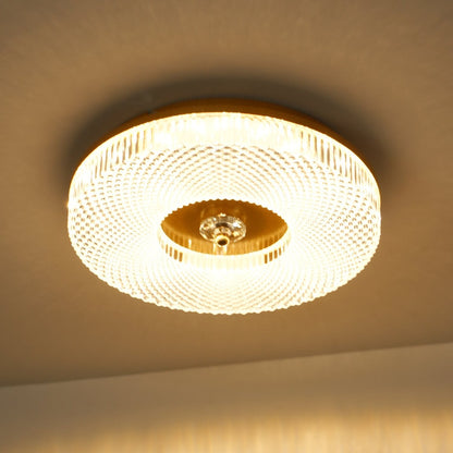 Ayla LED Flush Mount Ceiling Light | Metal & Acrylic | 40cm or 50cm Diameter