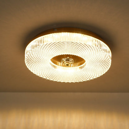 Ayla LED Flush Mount Ceiling Light | Metal & Acrylic | 40cm or 50cm Diameter