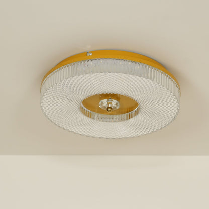 Ayla LED Flush Mount Ceiling Light | Metal & Acrylic | 40cm or 50cm Diameter