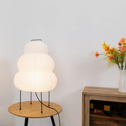 Akari Paper Table Lamp | Mulberry Rice Paper & Metal | 26cm, 30cm, 40cm Sizes