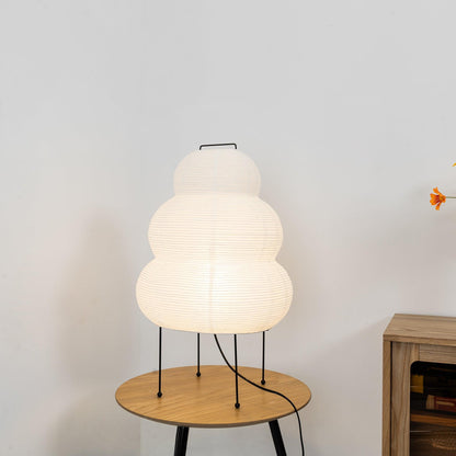 Akari Paper Table Lamp | Mulberry Rice Paper & Metal | 26cm, 30cm, 40cm Sizes