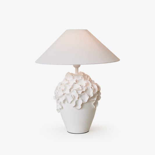 Florae Table Lamp | Ceramic Base | White