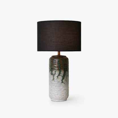 Ceramic Table Lamp | Hand-Glazed Green Design | 62cm Height