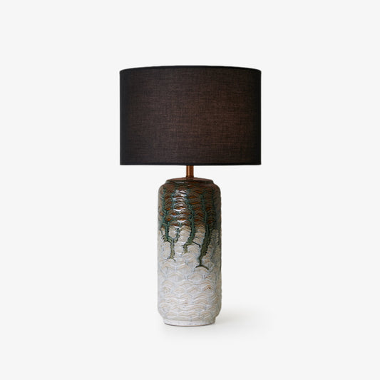 Ceramic Table Lamp | Hand-Glazed Green Design | 62cm Height