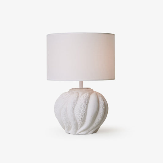Corvara Table Lamp | Textured Ceramic | White