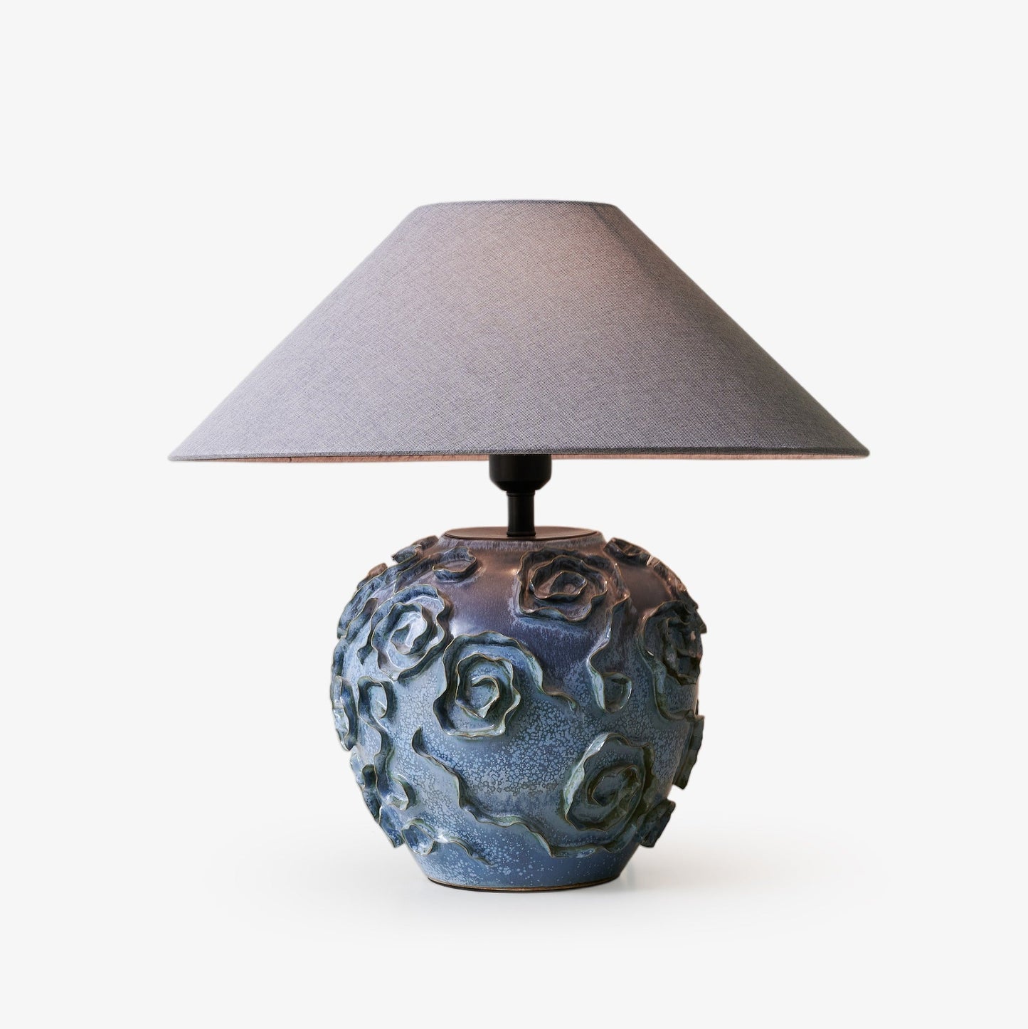 Table Lamp | Ceramic Base | Indigo Blue