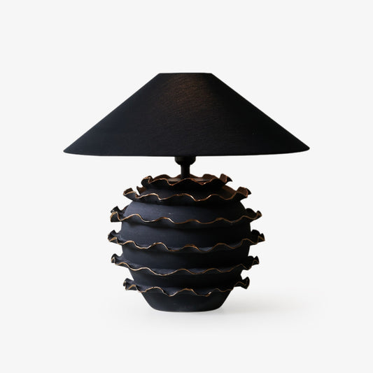 Eclipse Table Lamp | Ceramic Base | Black Shade