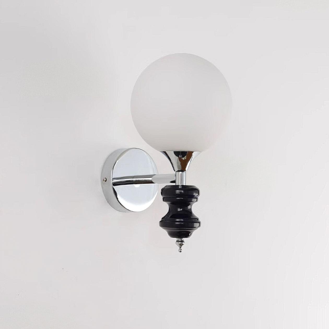 Dalt Wall Light | Metal & Glass | Chrome & Blue