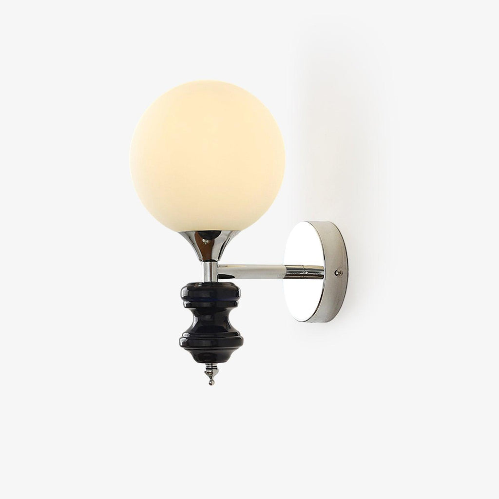 Dalt Wall Light | Metal & Glass | Chrome & Blue