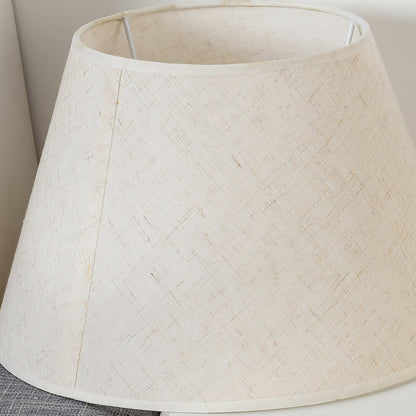 Dalton Table Lamp | Brass Fabric | White Shade